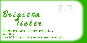 brigitta tisler business card